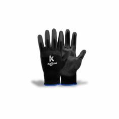 Luva de Segurança PU Preta Tamanho G - Kalipso