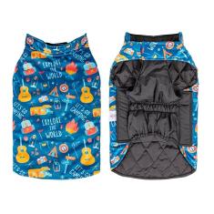 CuteBone Casaco para cães de inverno, impermeável, à prova de vento, colete reversível para cães, espesso, ajustável, para clima frio, para cães pequenos, médios e grandes, casaco macio de inverno com