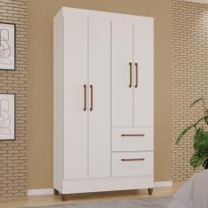 Guarda-Roupas Star 100% MDF Tuboarte 4 Portas 2 Gavetas