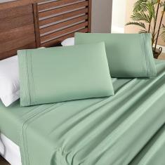 Jogo Cama Lençol Honore Casal Padrão Micro Percal 200 Fios c/ Detalhes