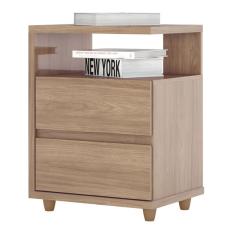 Mesa De Cabeceira Campeche 2 Gavetas Henn D07-10