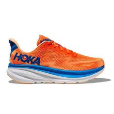 Tênis Hoka Clifton 9 Masculino Laranja e Azul