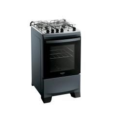 Fogão 4 Bocas a Gás Dako Supreme com Mesa de Inox e Forno 60L Titanium Bivolt
