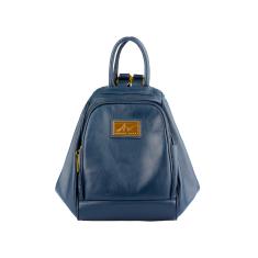 Mochila 3 em 1 de couro liso Sabrina