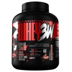 Whey Protein 3W Concentrado Isolado e Hidrolisado 1,8Kg - Top Whey 3w Máximo Desempenho Espartanos-Unissex