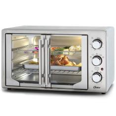 Forno e Fritadeira sem Óleo Elétrico de Bancada Oster TSSTTVFDMAF-017 42L 1700W com Funções Pré Programadas Preto