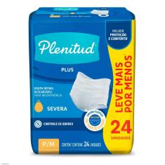 Roupa Íntima Descartável Unissex Plenitud Protect Plus P/M Absorção Intensa 24 Unidades