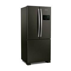 Geladeira Brastemp BRO85AE Frost Free French Door com Tecnologia Inverter e Painel Touch 554 Litros - Black Inox