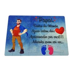 Quebra-cabeça Papai Dentro da Mamãe Agora Batem 2 Corações