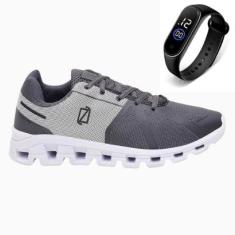 Tênis Masculino Legacy Fit Para Academia Caminhada Esportivo Com Relógio-Masculino