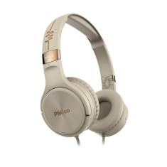 Fone de Ouvido Philco PFO02G Wave Flat, Dourado