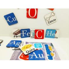 Jogo da Memória Elementos Químicos Tabela Periódica 20 peças - Reidope