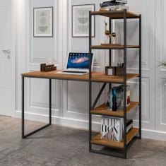 Escrivaninha com Estante 130cm Home Office Fit Yescasa
