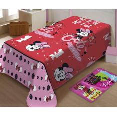 Manta Soft Disney Minnie Mouse Jolitex, Vermelho, Solteiro