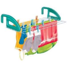 Varal De Pendurar Portatil Com Regulador Slick 50Cmx27Cm