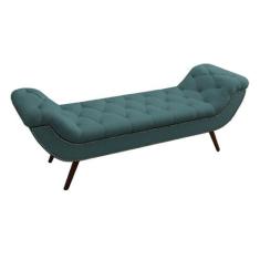 Recamier Divã Odessa P04 195 cm Suede - Amarena Móveis, Turquesa TCA 9