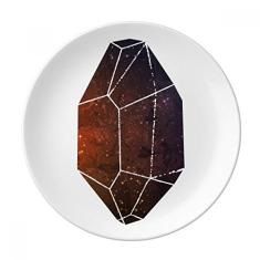Crystal Universe Sky Fantasy Star Prato Decorativo de Porcelana Salver Prato de Jantar