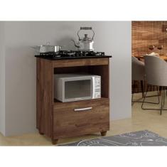 Balcão para cooktop 4 bocas Salvia - Ipe