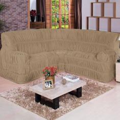 Capa Protetor de Sofá de Canto Dodigo Tecido Malha Gel Elásticada 01 P
