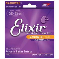 Encordoamento Elixir Violão .010 Bronze 11002