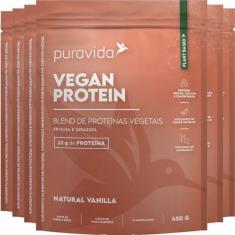 Whey Protein Vegano Vanilla 6 X 450G Puravida