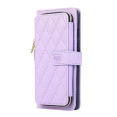 Capa de telefone carteira de couro com cordão crossbody para Samsung Galaxy S24 S23 Ultra S22 Plus S21 S20 FE S10 Capa flip com corda de pulso, roxo claro, para Samsung S24 Ultra