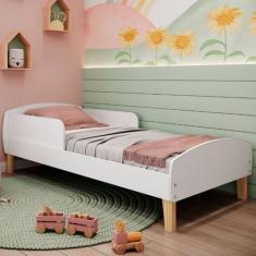 Cama Infantil Montessoriana Aurora Branco - Movelbras, Branco, Moderno