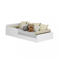 Cama Infantil Montessoriana Solteiro Mimo Movelbras, Branco