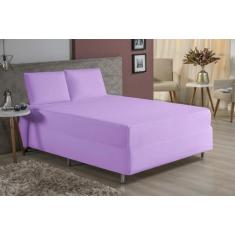 Jogo de Lençol Queen 3 Peças Luva de Box 55cm Altura Malha Algodão - D