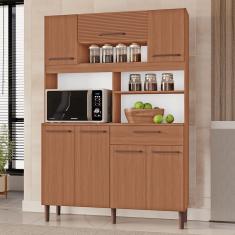 Armário de Cozinha Icaraí 100% MDF Tuboarte 7 Portas e 1 Gaveta