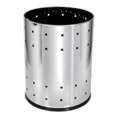 Lixeira Aço Inox Telada 13 Litros Para Casa Ou Escritório