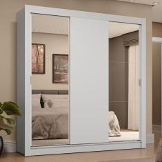 Guarda-Roupa Casal 3 Portas de Correr com Espelhos 4 Gavetas Sublime Plus Madesa