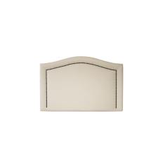 Cabeceira Solteiro Curva Luxo 90x60 Courino Off White - Tachasfumê