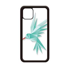 Capa geométrica abstrata padrão origami pássaro para iPhone 12 Pro Max para Apple Mini Mobile Case Shell