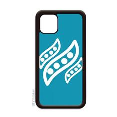 Expressão vegetal Happy Pea Body para iPhone 12 Pro Max Capa para Apple Mini Mobile Case Shell