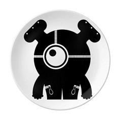 Prato alienígena monstro alienígena decorativo de porcelana salver talheres, prato de jantar