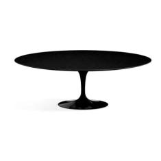 Personal Moveis Design Mesa de Jantar Saarinen Oval 137x90 cm Preta