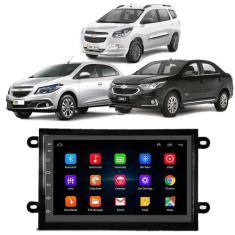 Kit Multimidia Android Onix 2013 2015 2017 2019 7 Pol Wifi BT Rádio - 