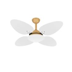 Ventilador Teto 4 Pás Dourado Silencioso Trevo Ventax 220V, 220V