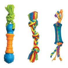 Petstages Orka Mini Brinquedos de mastigar para cães - Pacote com 3