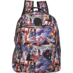 Mochila Liga da Justiça Teen - Xeryus, Fúcsia escuro