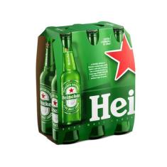 Cerveja Heineken Premium Puro Malte Lager - Pilsen 6 Garrafas Long Nec