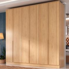Guarda-Roupa Casal Logan 6 Portas 4 Gavetas Olmo - Mambel - Manbel, Mo