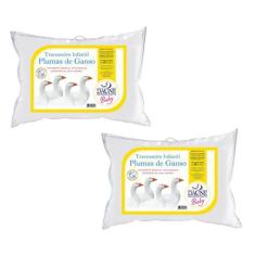 Kit com 2 Travesseiro Macios - Lavaváveis - Plumas - Daune