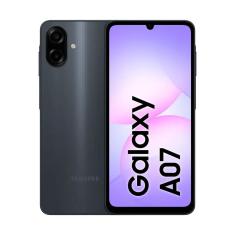 Smartphone Galaxy A07, 128GB, Tela 6.7", Câmeras 50MP+2MP, Preto, SAMSUNG SAMSUNG