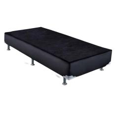 Cama Box Base Solteiro Americana Courano Nero Black (78x188x23) - Ortobom