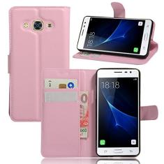 Capa para Samsung Galaxy J3 PRO â€“ Capa carteira flip de couro PU de para Samsung Galaxy J3 PRO, capa de proteção de telefone estilo empresarial, capa com [compartimentos para dinheiro e
