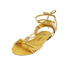 Rasteira Strass Troca Tira Luiza Sobreira Ouro Mod. 2048-2, 36