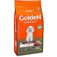 Ração Seca PremieR Pet Golden Formula Carne e Arroz para Cães Adultos de Raças Pequenas - 15 Kg