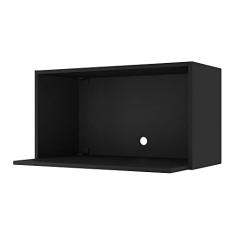 Armário de Cozinha Nicho para Microondas 70 cm Veneza Multimóveis V3737 Preto